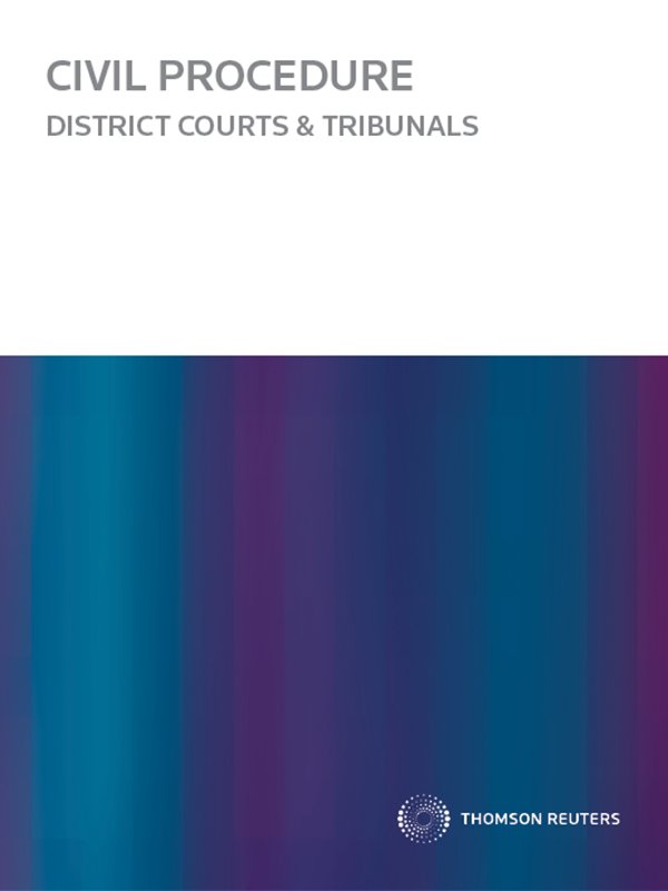 Civil Procedure: District Courts and Tribunals