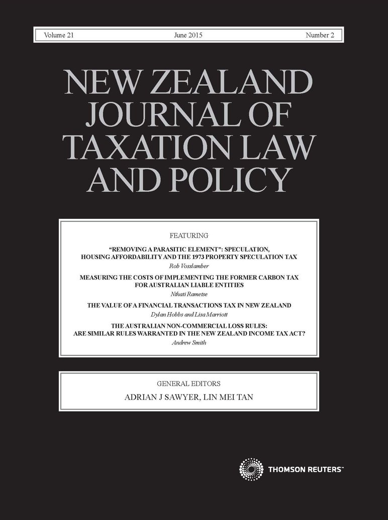 New Zealand Journal of Taxation Law and Policy