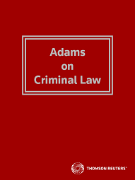 Adams on Criminal Law - Westlaw NZ