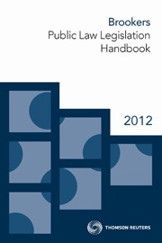 Public Law Legislation Handbook 2012