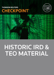 Historic IRD & TEO Material - Checkpoint 