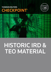 Historic IRD & TEO Material - Checkpoint