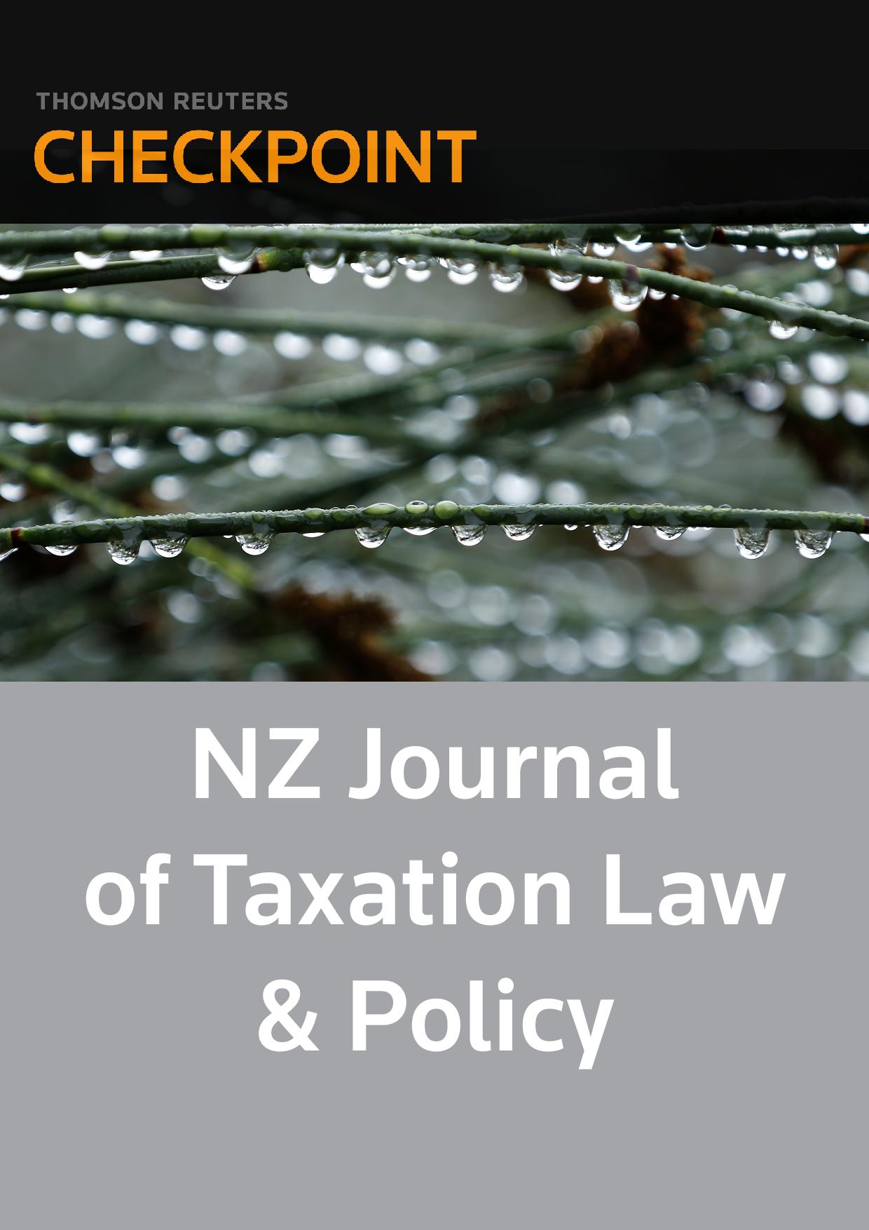 New Zealand Journal of Taxation Law and Policy - Checkpoint