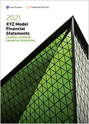 XYZ Model Financial Statements - General Purpose Financial Reporting (Standing Order)