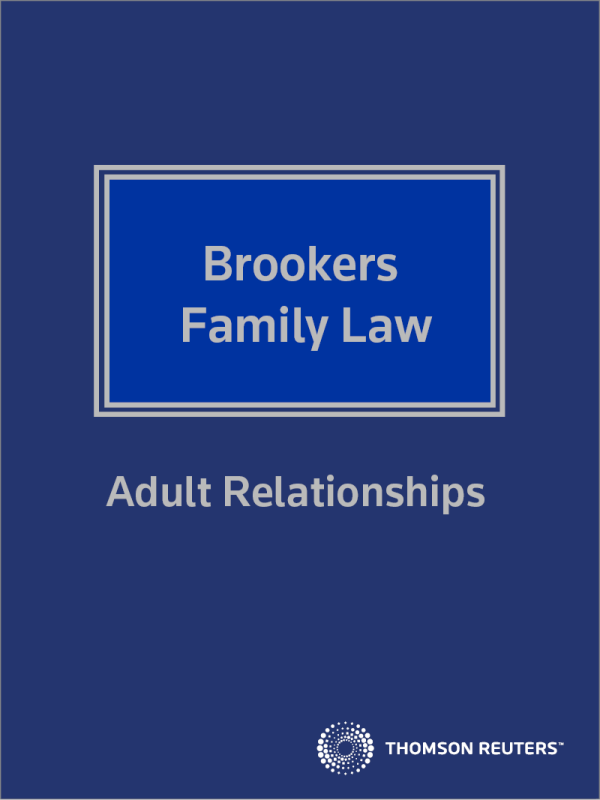 Brookers Family Law - Adult Relationship eReference