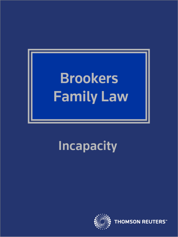 Family Law - Incapacity eReference