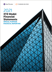 XYZ Model Financial Statements - Special Purpose Financial Reporting (Standing Order)