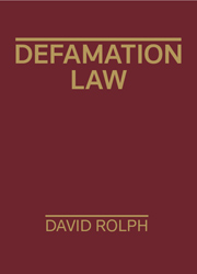Defamation Law - 1st Edition
