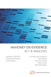 Mahoney on Evidence: Act & Analysis (Book)