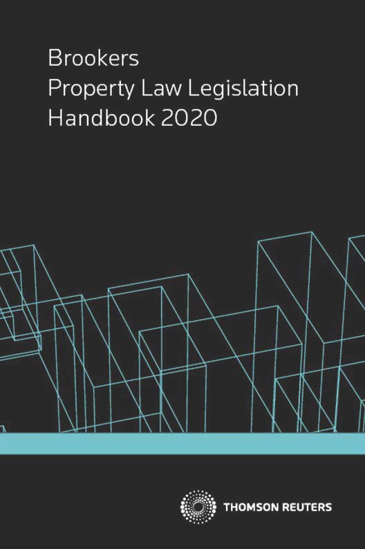 Property Law Legislation Handbook 2020 Book+eBook