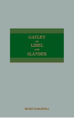 Gatley on Libel & Slander 13th Edition