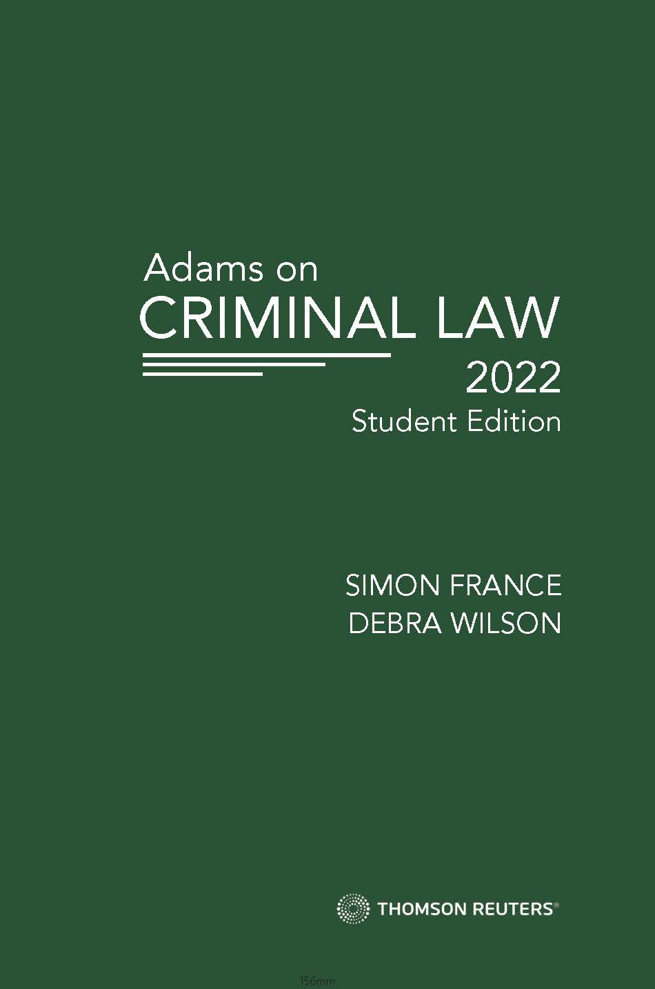 Adams on Criminal Law 2022 Student Edition