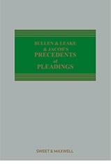Bullen & Leake & Jacob's Precedents of Pleadings 19th edition Mainwork + Supplement eBook