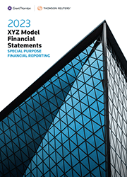 XYZ Model Financial Stmts Special Purpose Financial Report 2023