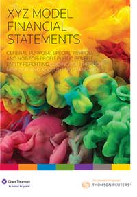 XYZ Model Financial Statements brochure